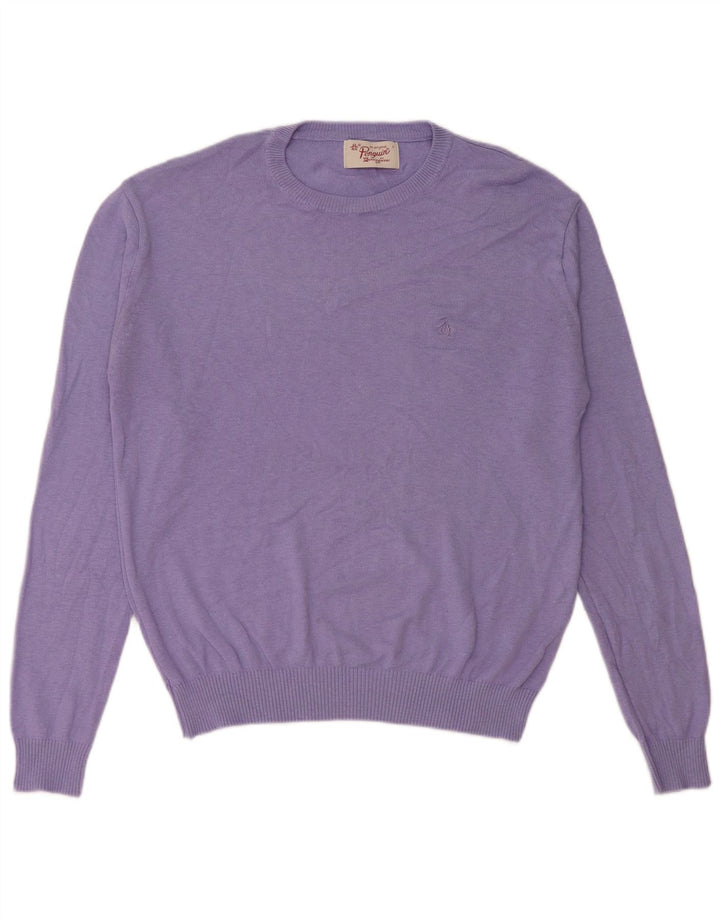 Penguin Pull ras du cou pour homme, taille L, violet