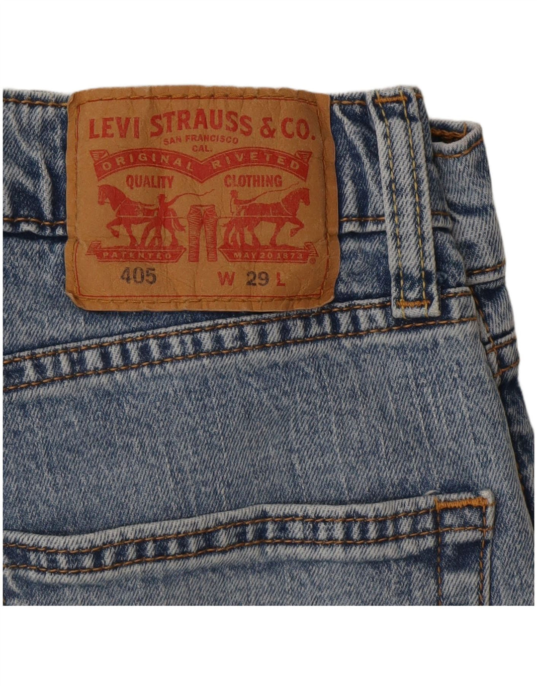 Levi's Short en Jean 405 W29 Small Homme Bleu Coton