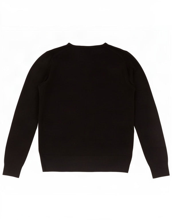 Marks & Spencer Pull à col rond pour femme UK 14 Grand Acrylique Noir