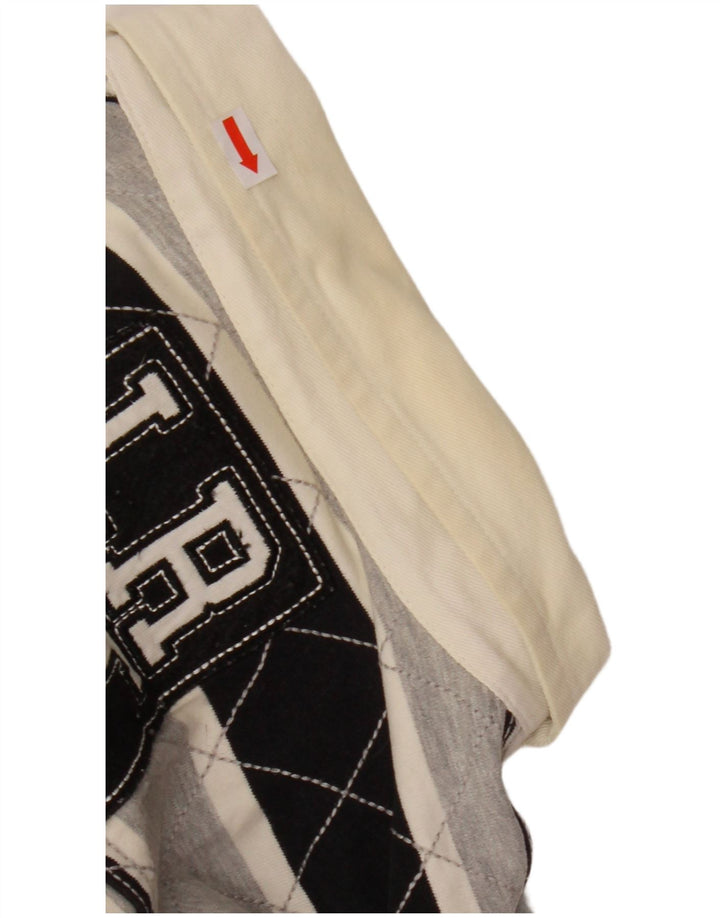 LOTTO Polo de Rugby Graphique à Manches Longues Homme Rayé Noir Moyen