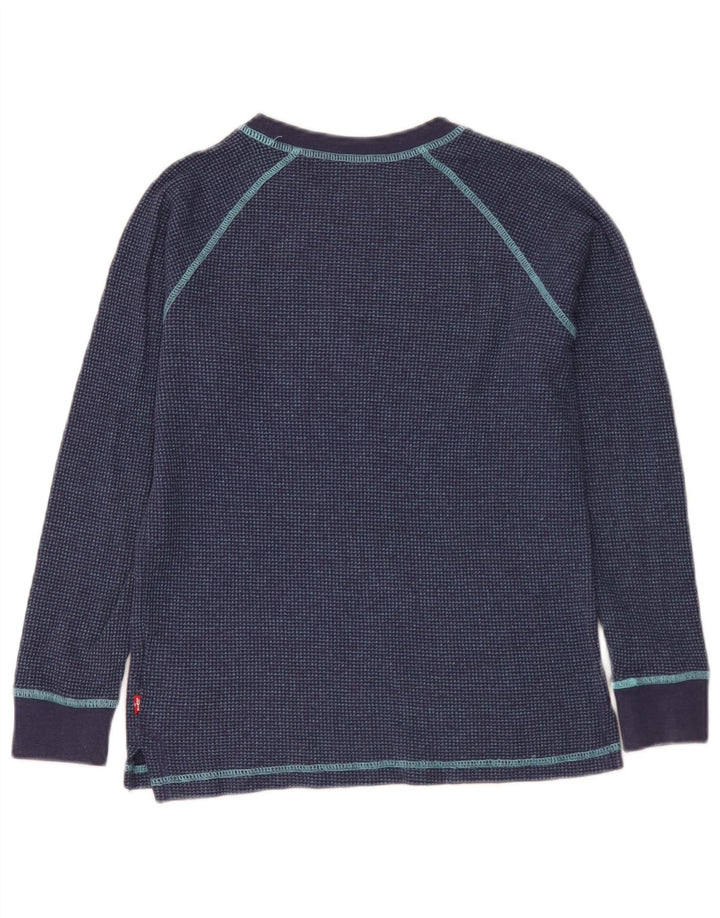 Levi's Garçon Top Manches Longues 11-12 ans Bleu Marine Coton