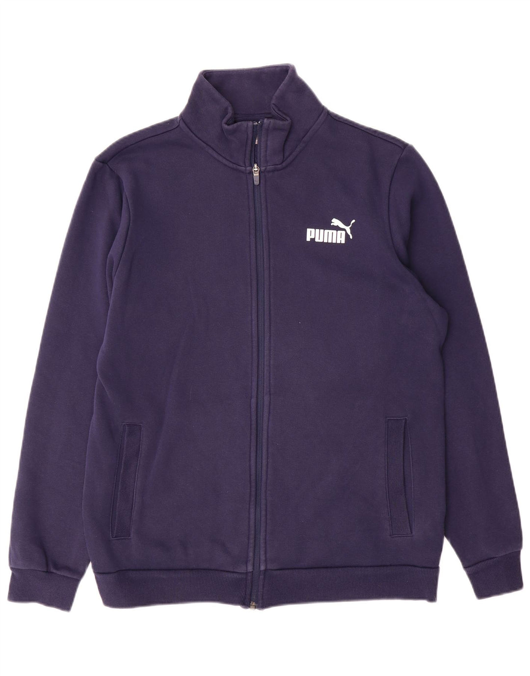 PUMA Veste de Survêtement Homme Bleu Marine Moyen Coton