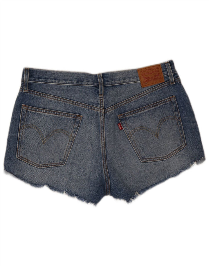 LEVI'S Short en Jean 501 Femme W30 Bleu Moyen Coton