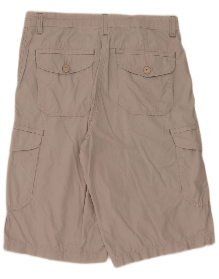 MARKS & SPENCER Short Cargo Homme W32 Gris Moyen Coton