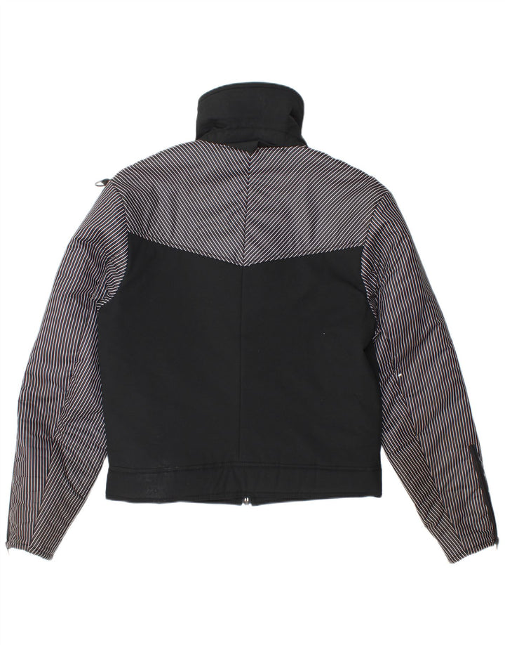 veste rembourrée vintage pour homme UK 36 Petit noir colourblock polyamide