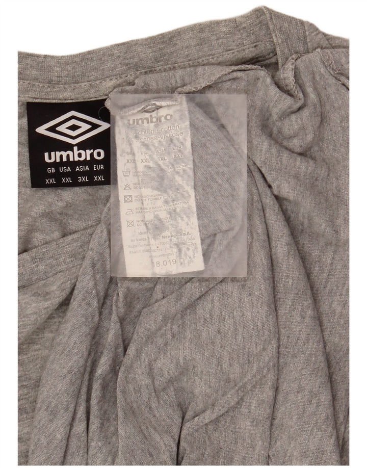 UMBRO T-Shirt Homme Top 2XL Gris Coton