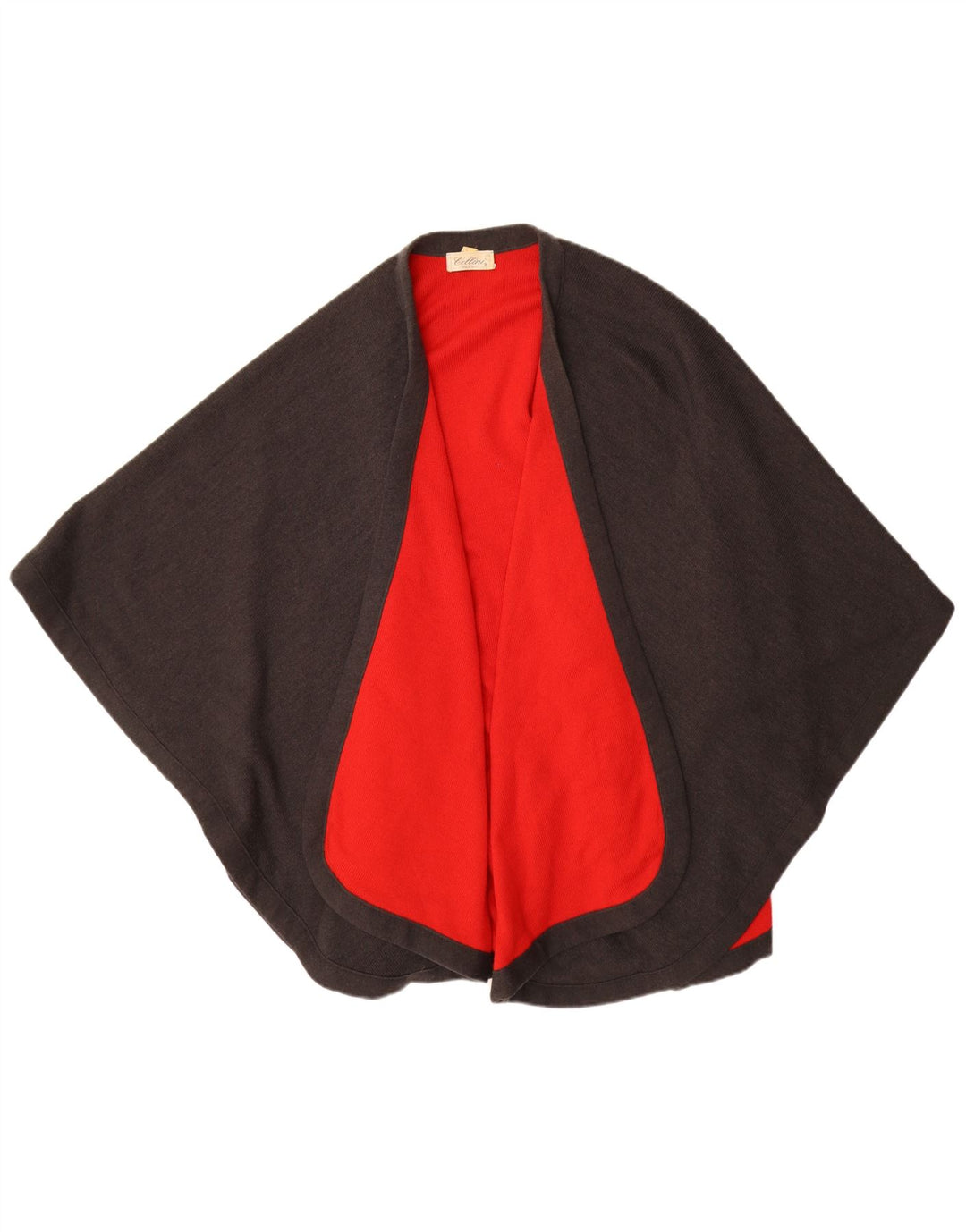 CELLINI Femme Poncho Cardigan Pull Taille Unique Gris Colorblock