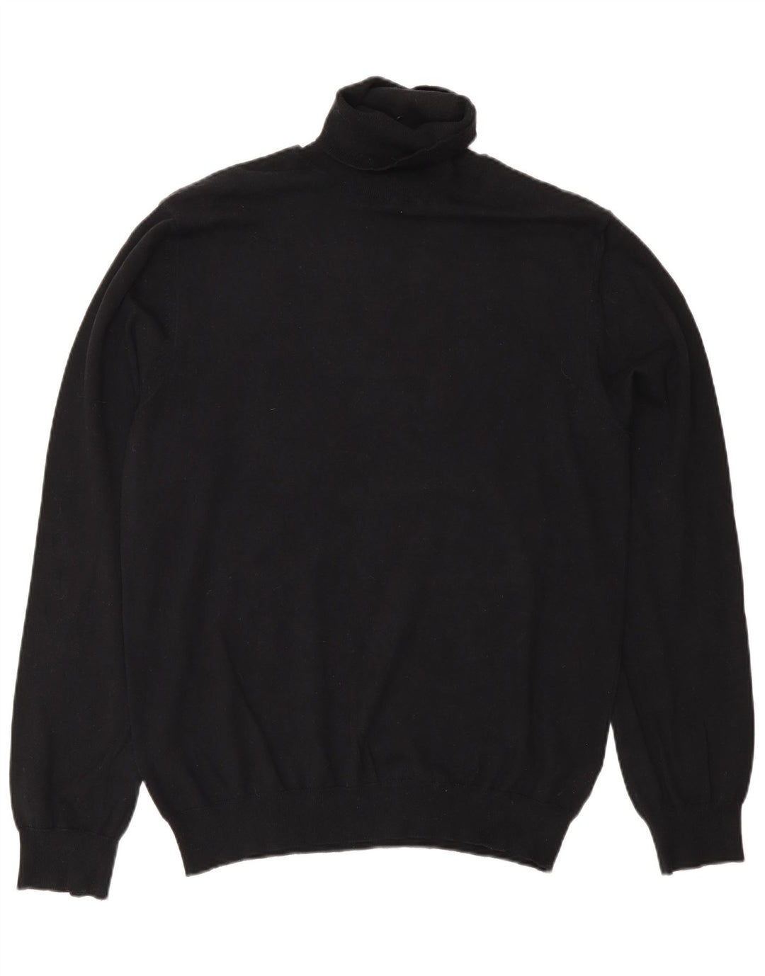 French Connection Pull col roulé pour femme UK 14 en coton noir moyen