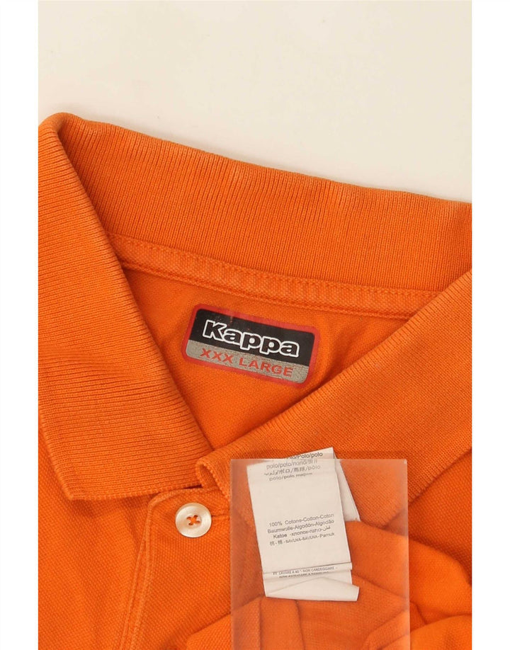 Kappa Polo Homme 3XL Orange Coton