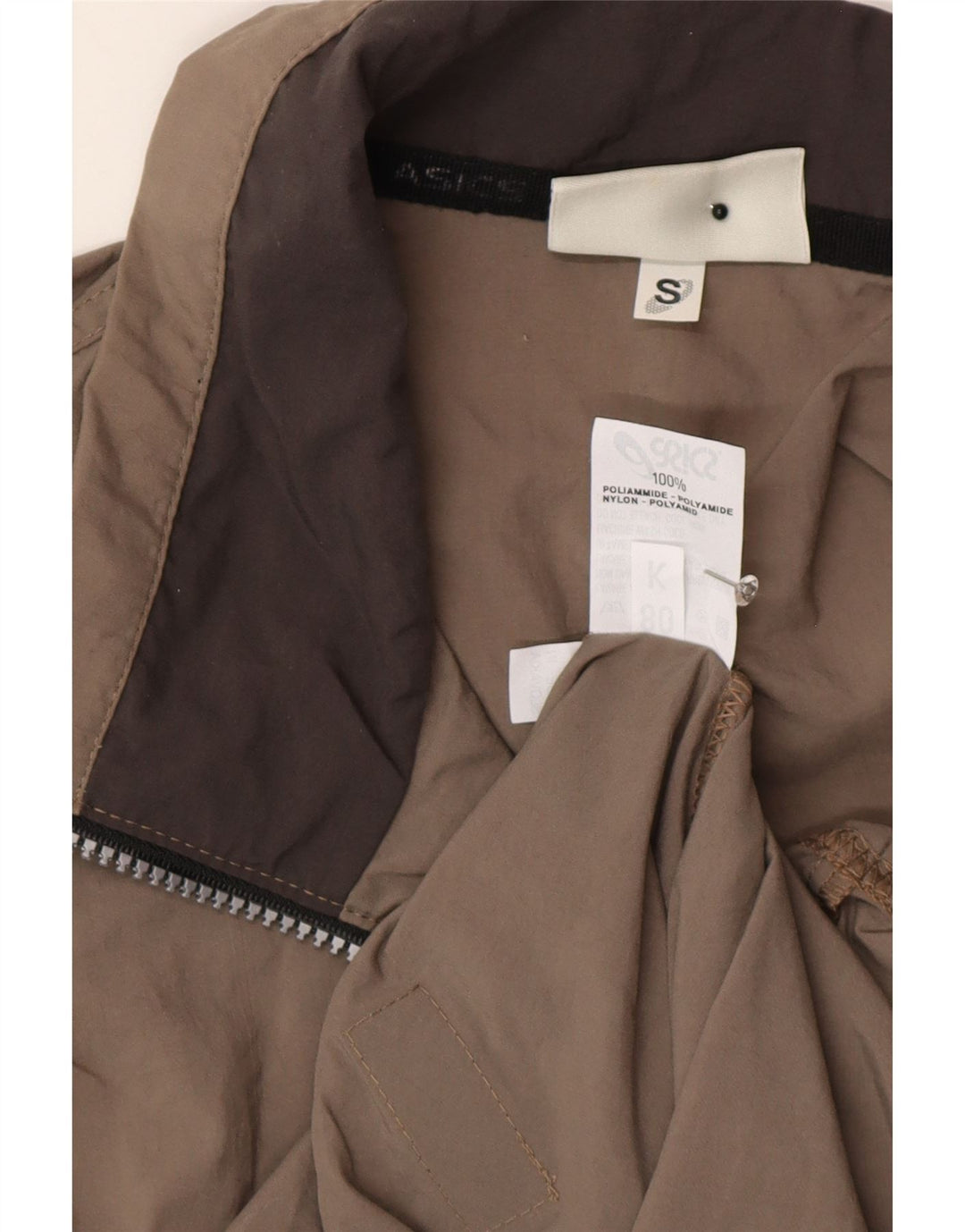 Asics Veste de survêtement pour homme UK 36 Small Marron Polyamide
