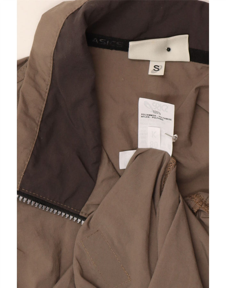 Asics Veste de survêtement pour homme UK 36 Small Marron Polyamide