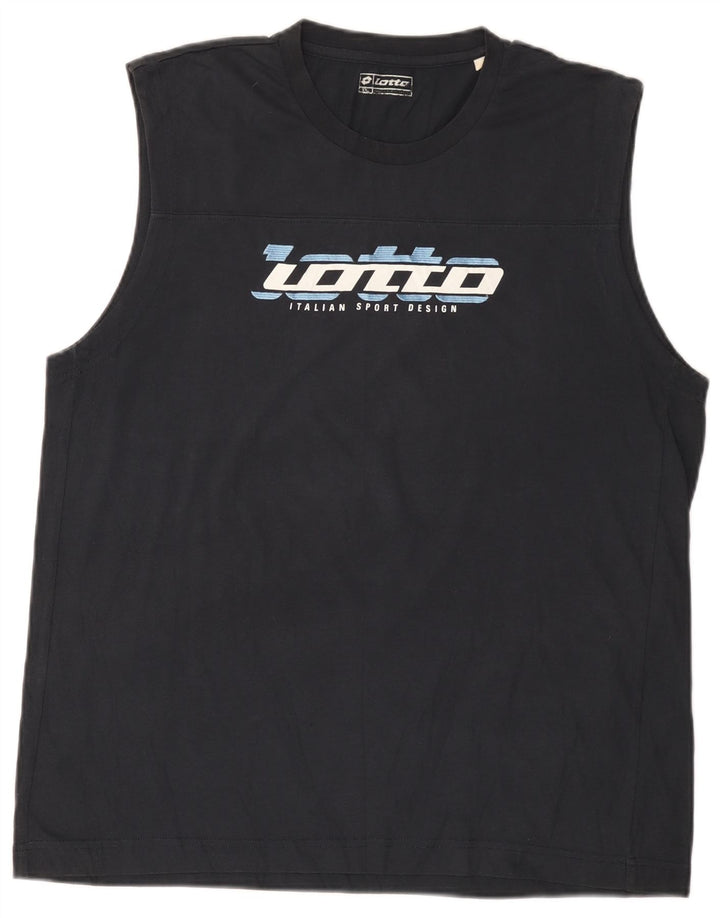 Lotto Débardeur Graphique Homme 2XL Bleu Marine