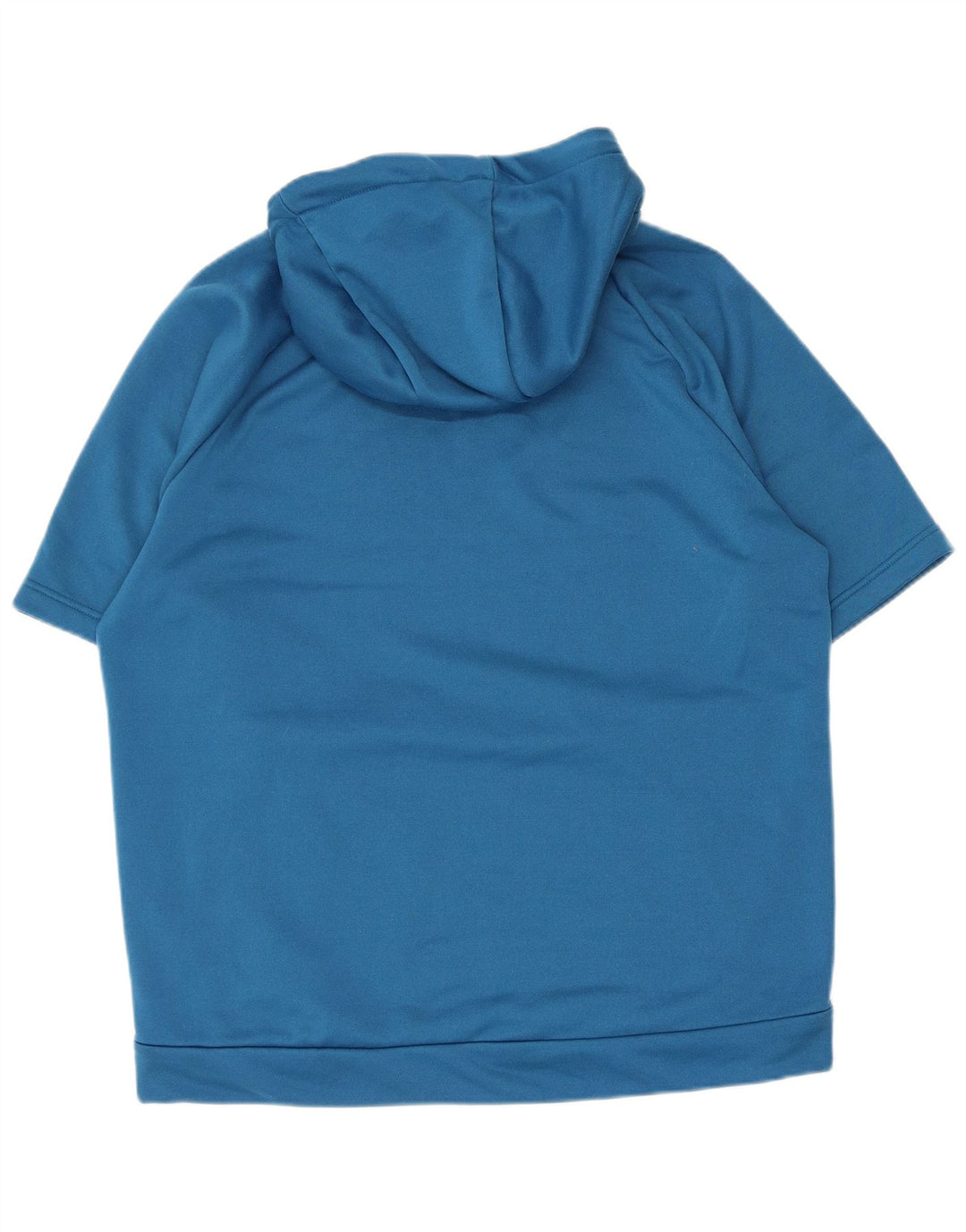 Nike Pull à capuche à manches courtes Dri Fit pour homme en polyester Bleu Taille L