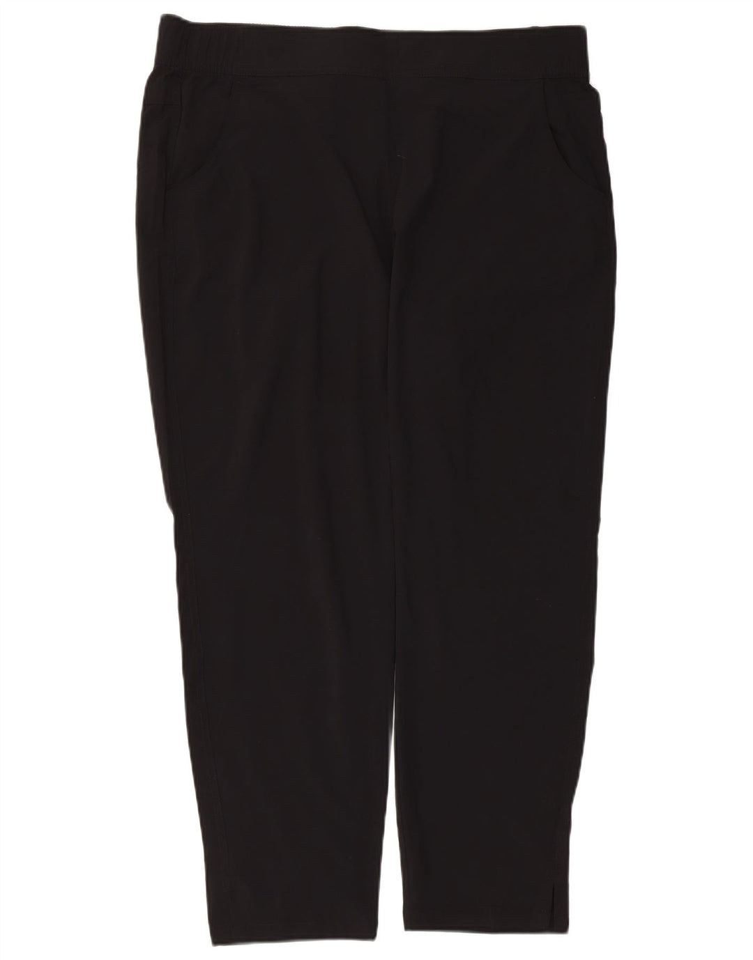 Eddie Bauer Pantalon droit décontracté pour femme Large W36 L27 Noir Polyester