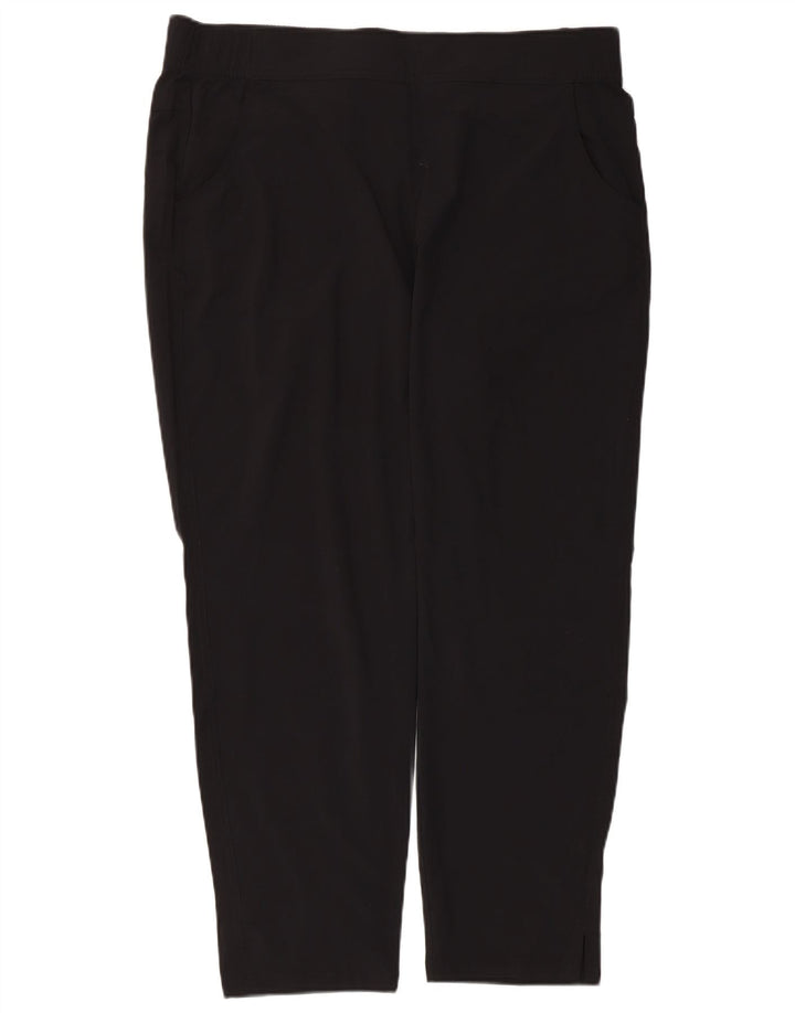 Eddie Bauer Pantalon droit décontracté pour femme Large W36 L27 Noir Polyester