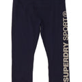 Superdry Legging Capri Graphique Femme UK 6 XS Bleu Marine Polyester