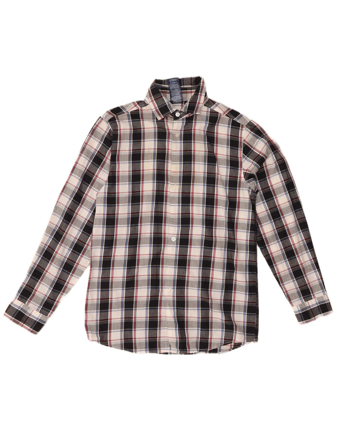 IZOD Chemise Flanelle Garçon 14-15 Ans Grand Carreau Noir Coton