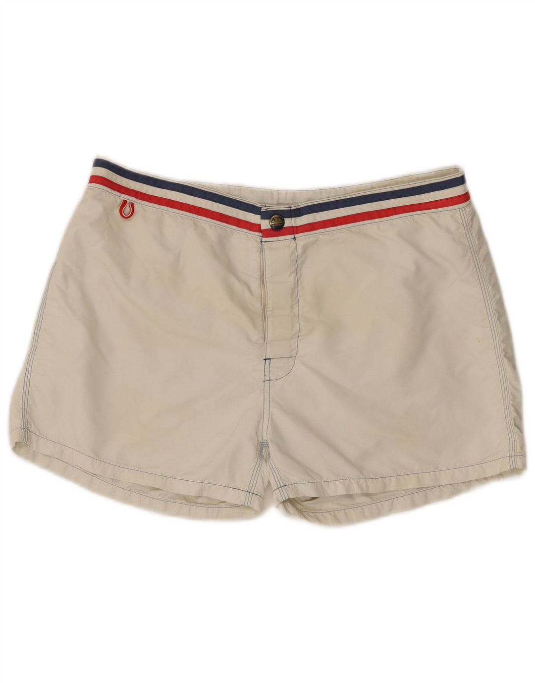 Sundek Short de bain homme en nylon blanc cassé moyen