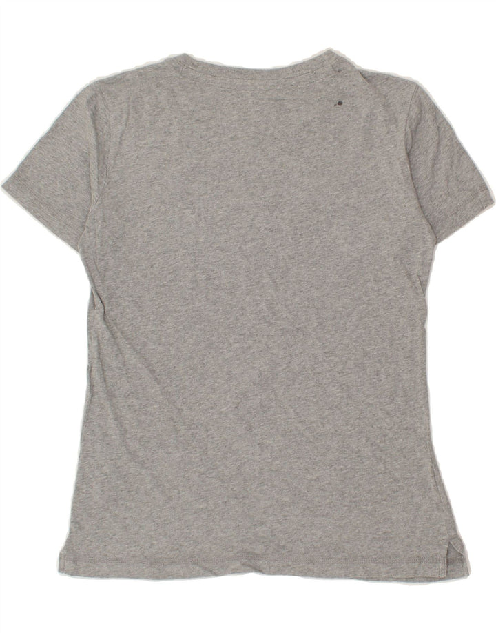 CHAMPION Womens Graphic T-Shirt Top UK 12 Medium Grey Vintage Champion and Second-Hand Champion from Messina Hembry 