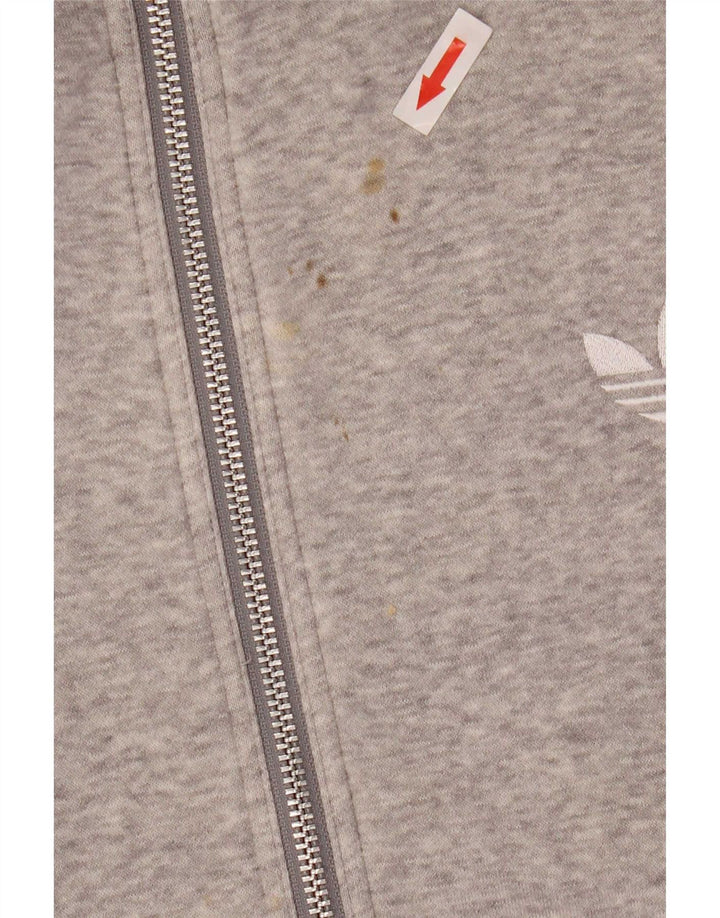 Adidas Veste de survêtement pour homme XL en coton moucheté gris