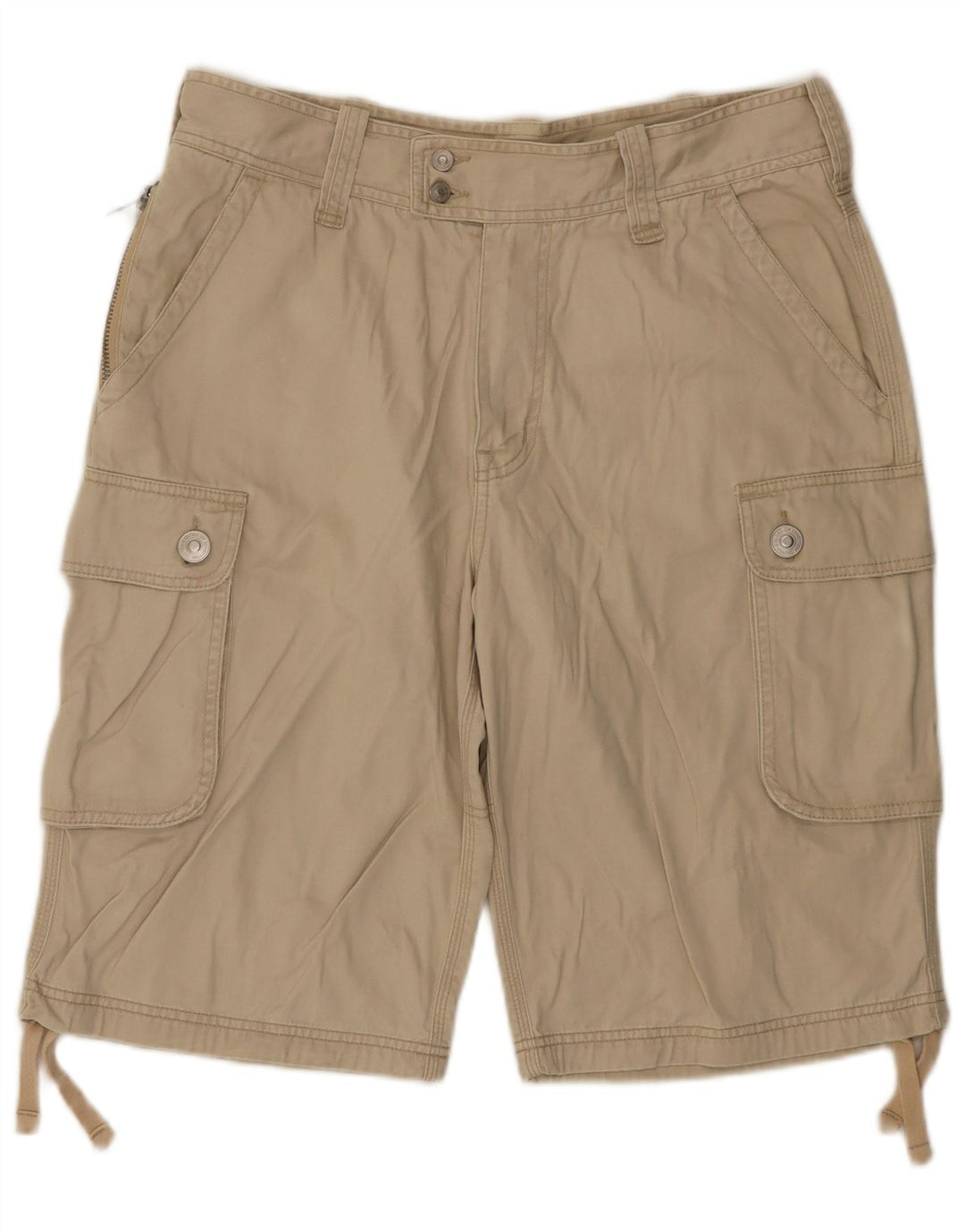 Benetton Short Cargo Homme IT 48 Medium W36 Coton Beige