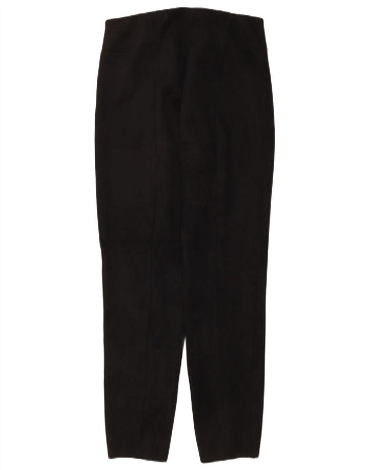 Pantalon décontracté slim femme Zara Large W30 L27 Noir Polyester