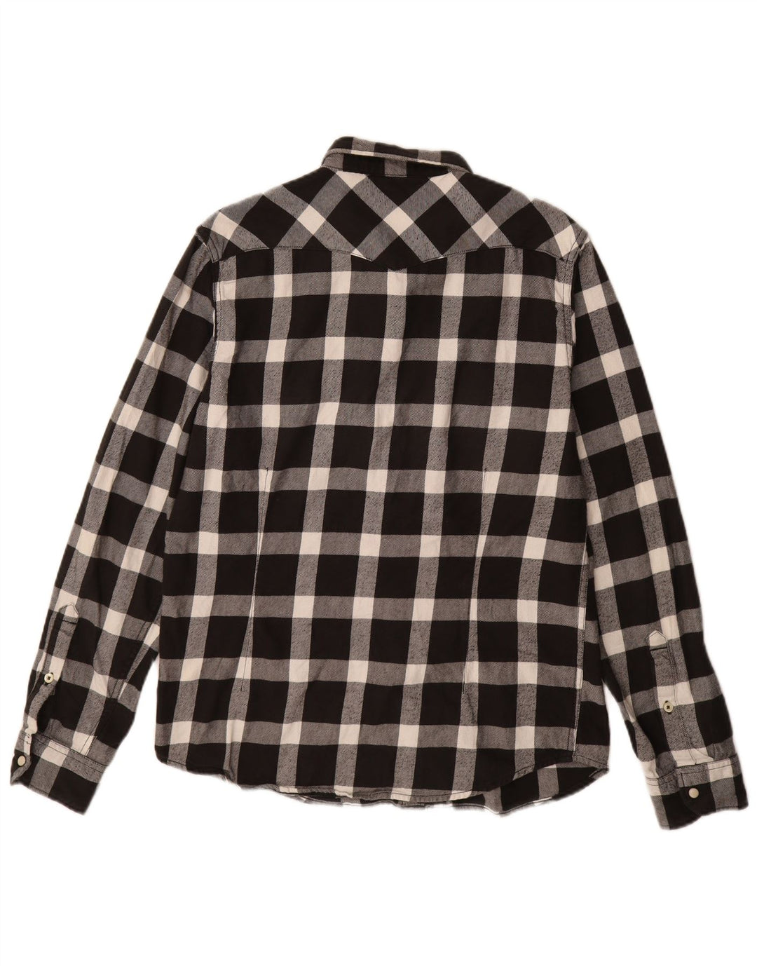 LEE Chemise Slim Fit en Flanelle pour Homme en Coton à Carreaux Noir Moyen