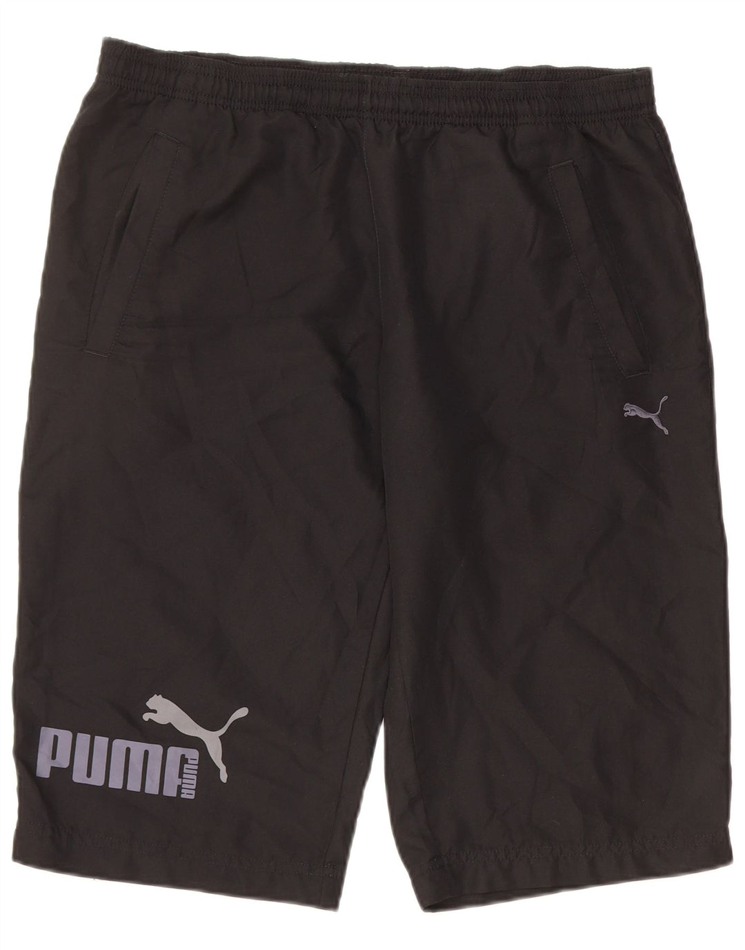 PUMA Mens Graphic Bermuda Sport Shorts Medium  Black