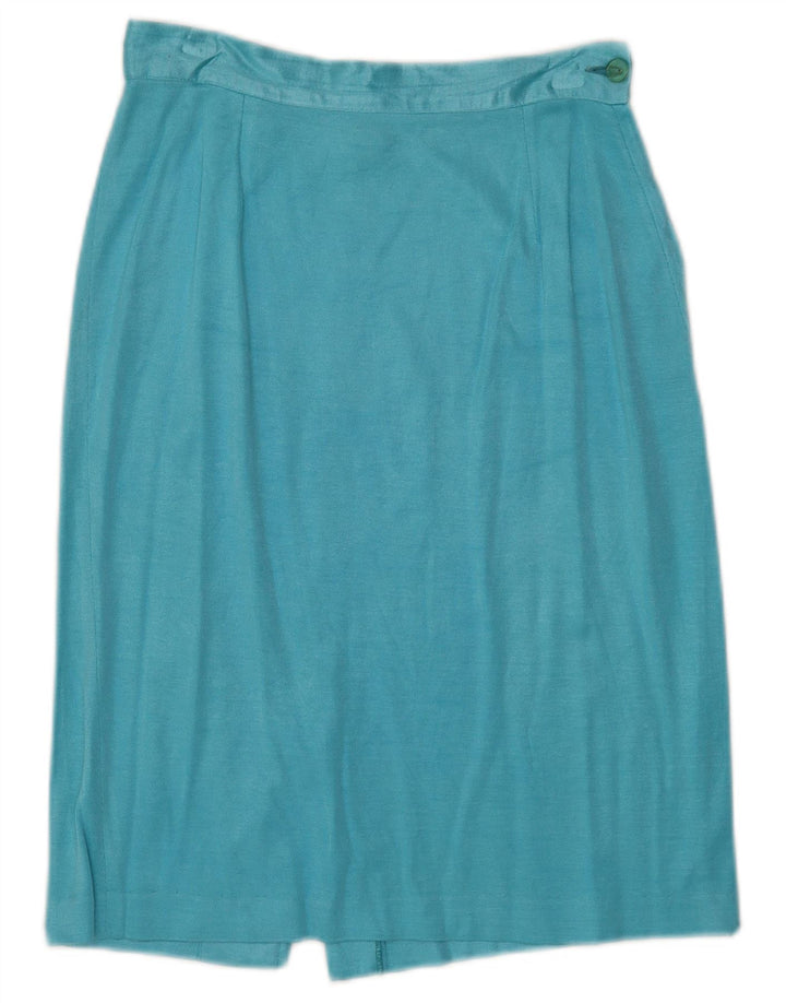 jupe crayon femme vintage IT 42 Medium W26 Coton Bleu