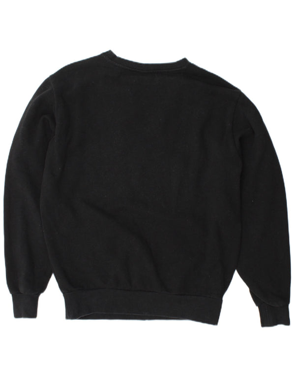 ELLESSE Sweat-shirt graphique surdimensionné pour femme UK 10 Small Noir