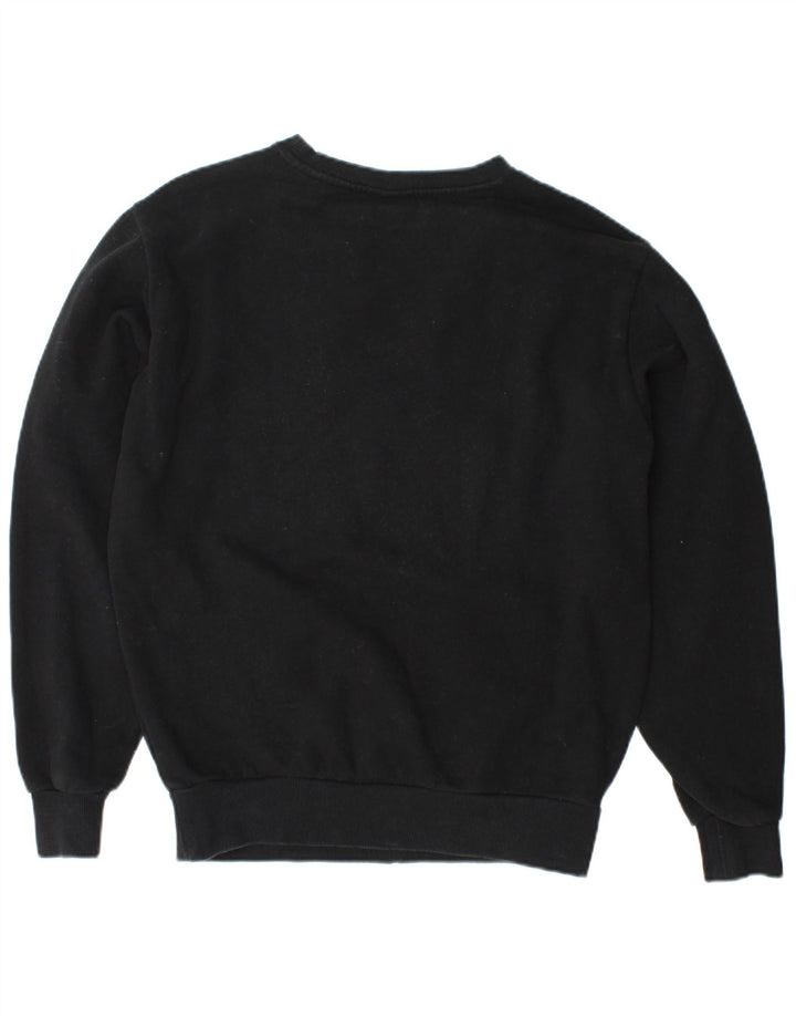 ELLESSE Sweat-shirt graphique surdimensionné pour femme UK 10 Small Noir