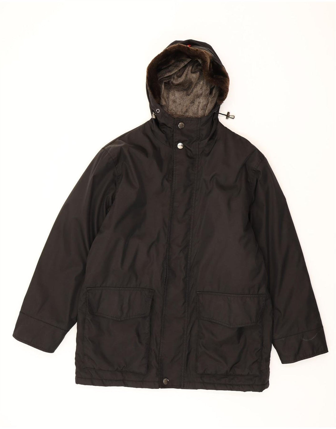 Cape Horn Veste coupe-vent à capuche pour homme UK 40 Large Noir Polyester