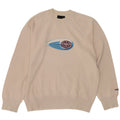 Gas Sweat-Shirt Graphique Homme Blanc Cassé Moyen Coton
