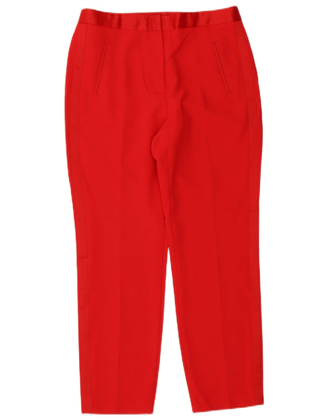 Zara Pantalon de costume slim pour femme Large W32 L27 Rouge