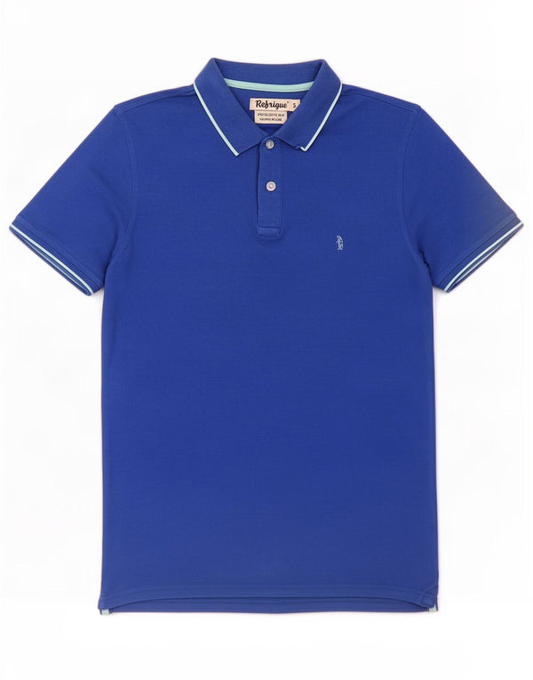 Refrigue Polo Homme Petit Bleu Coton