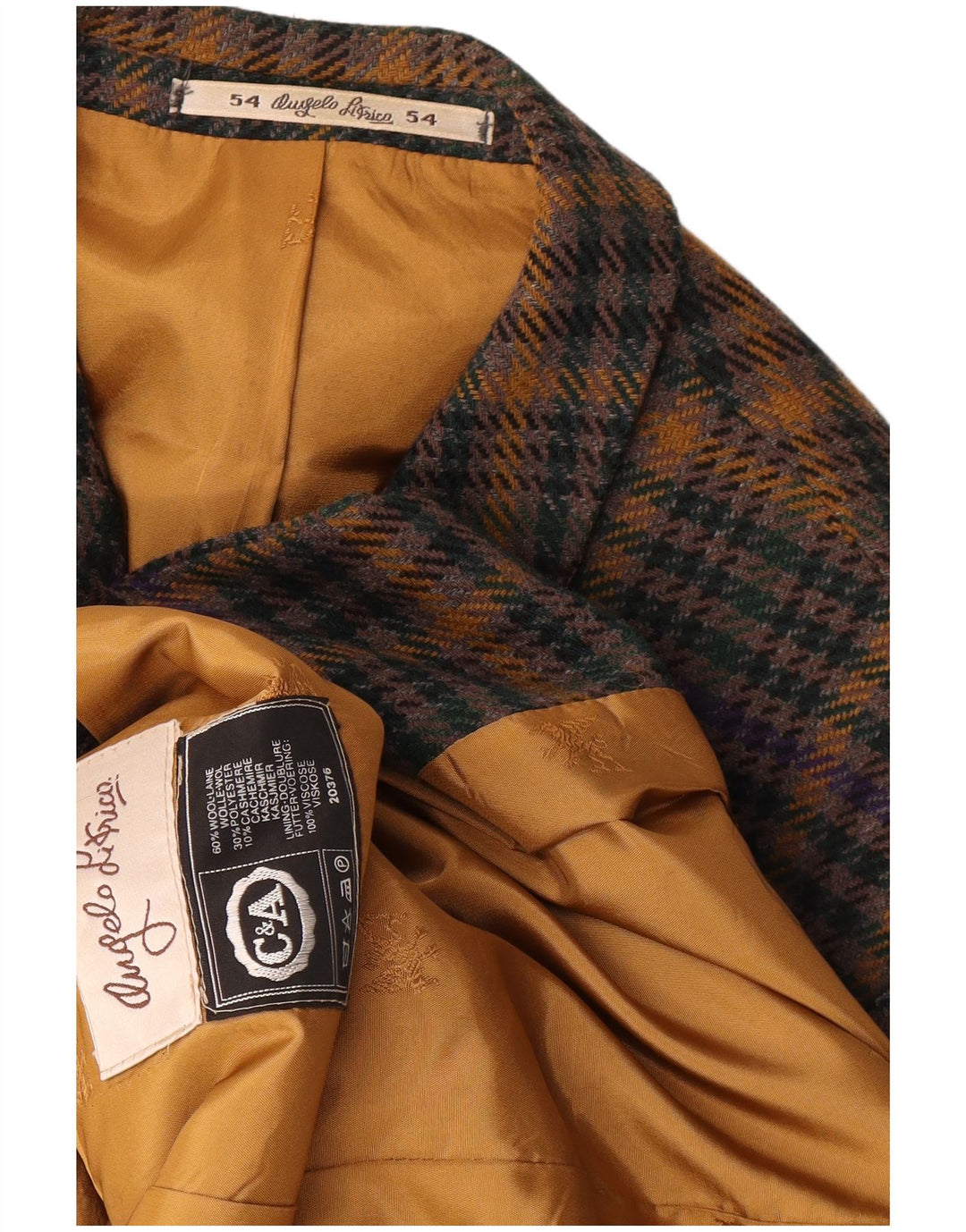 Angelo Litrico Veste Blazer Homme EU 54 2XL Pied-de-Poule Multicolore