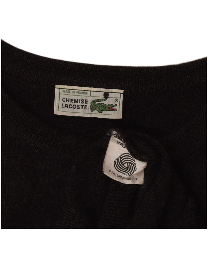 Lacoste Mens Crew Neck Jumper Pull Taille 8 3XL Gris Laine