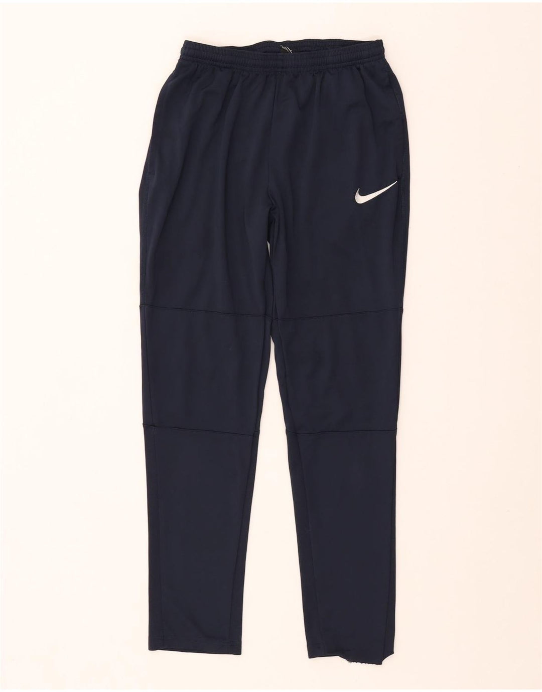 Nike Pantalon de survêtement Dri Fit pour homme UK 10 Small Bleu marine Polyester
