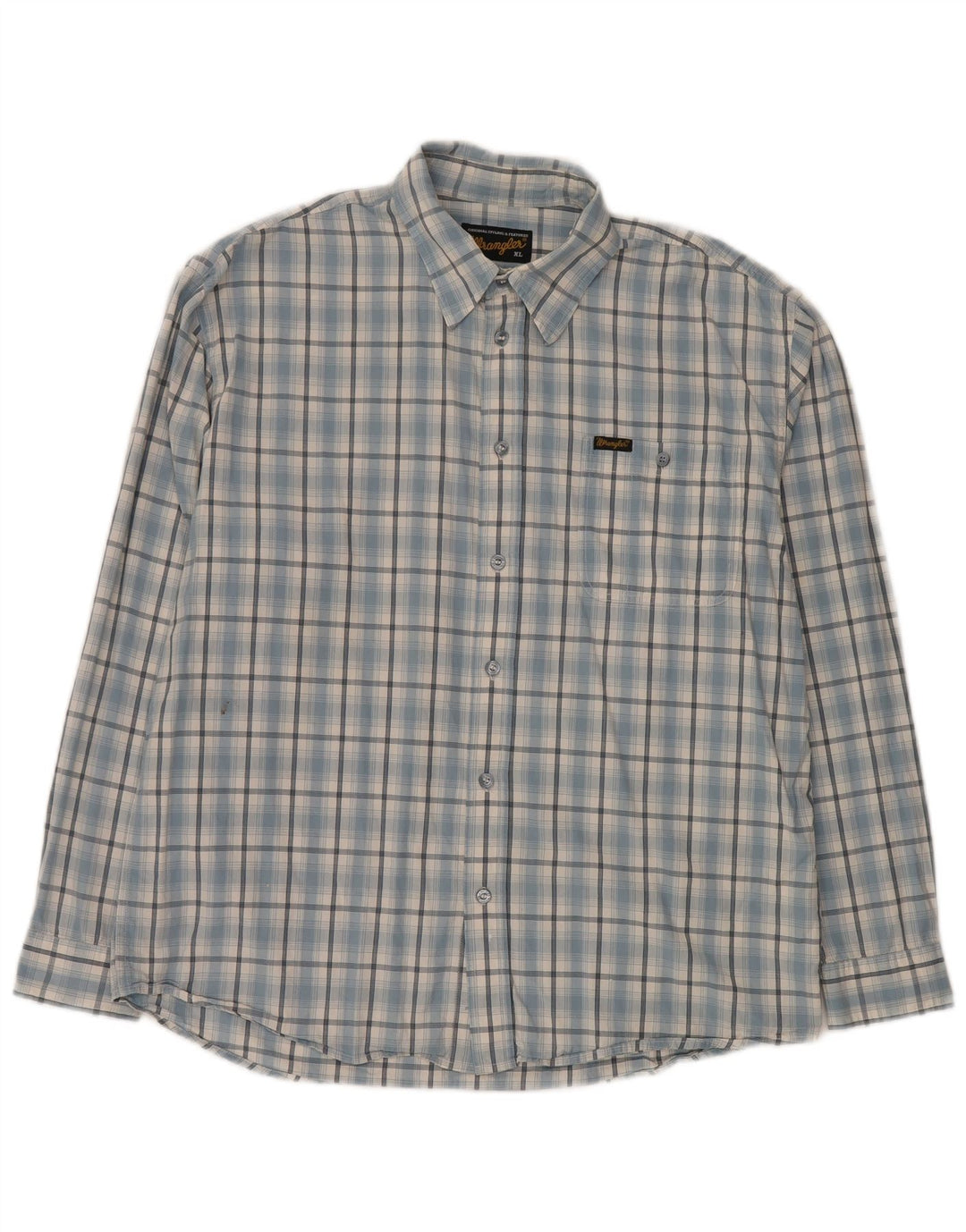 Wrangler Chemise Homme XL Carreaux Bleus