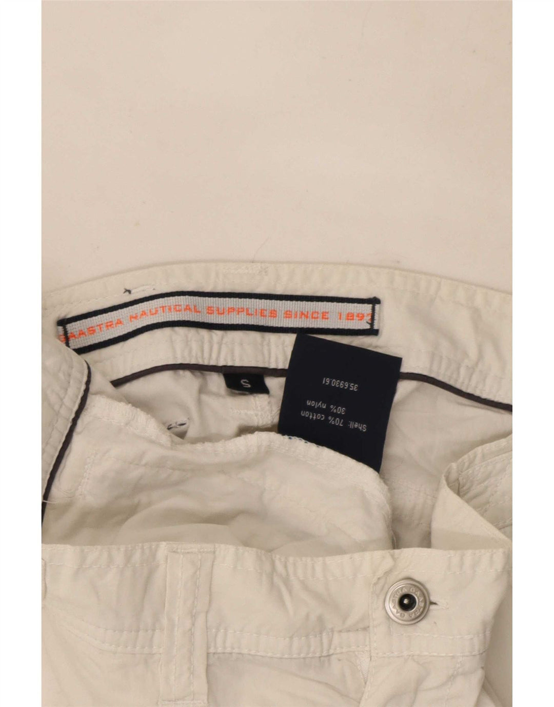 Gaastra Short Cargo Graphique Homme Petit W29 Coton Blanc