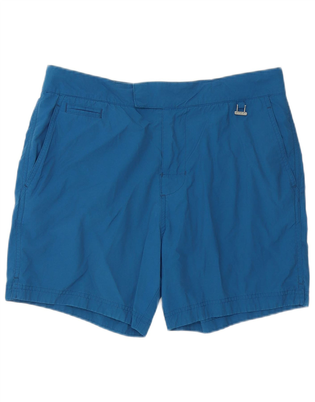 Calvin Klein Short de Bain Homme Bleu Moyen Coton