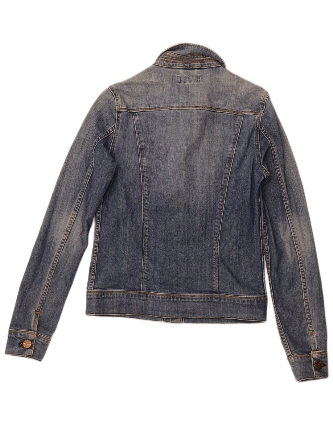 LEE Veste en jean pour femme UK 10 Petit coton bleu marine