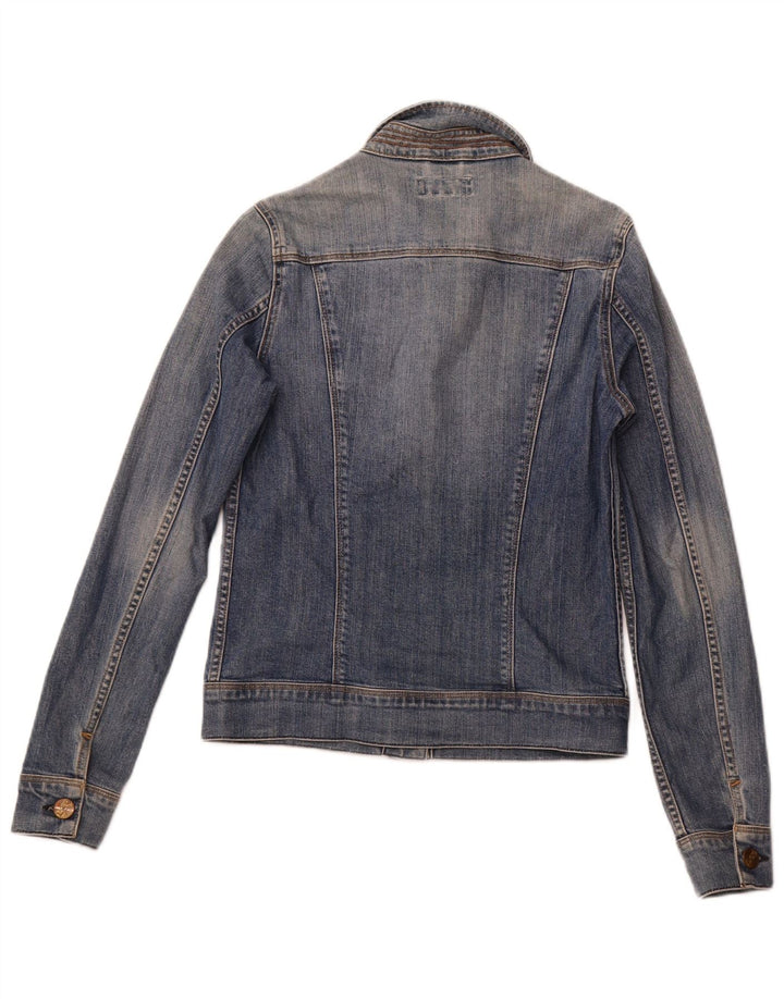 LEE Veste en jean pour femme UK 10 Petit coton bleu marine