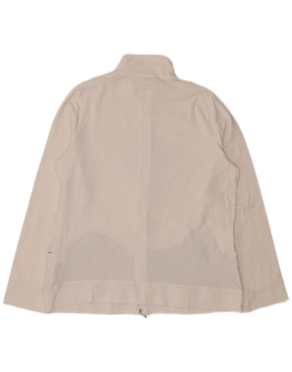 CHAMPION Veste de survêtement graphique Easy Fit pour femme UK 16 Large Blanc