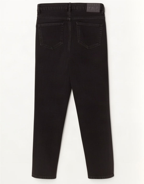 Zara Jean fuselé taille haute pour femme EU 40 Medium W30 L27 Coton noir