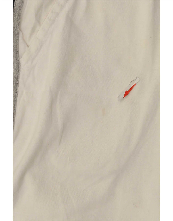 Ellesse Short de Sport Graphique Homme Blanc Moyen Coton Colorblock