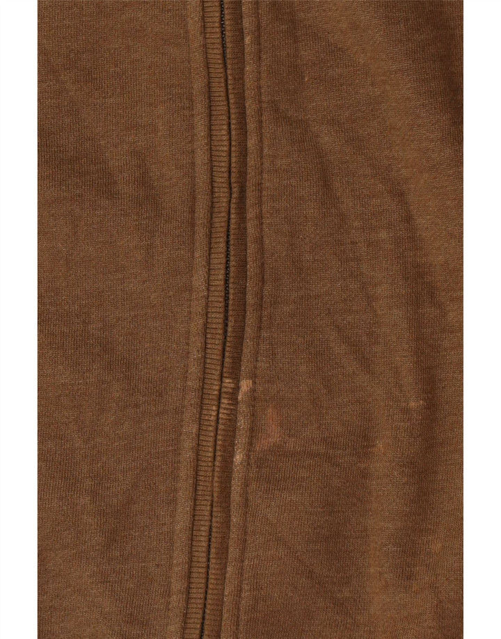 Crew Clothing Veste de survêtement pour homme en coton marron Taille L