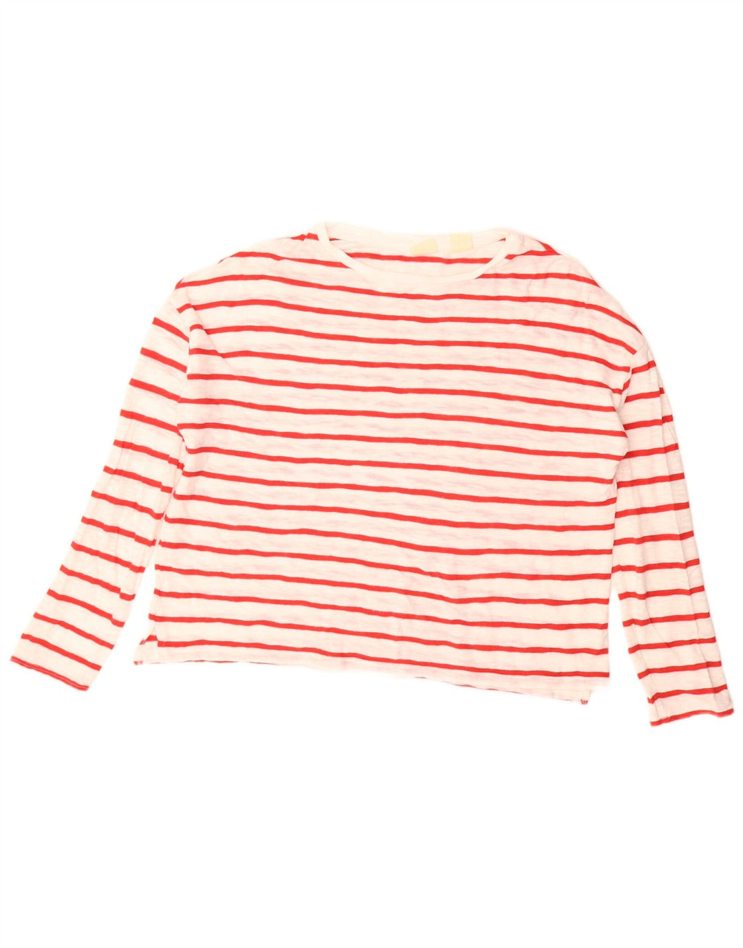 Levi's Haut oversize à manches longues pour femme UK 10 Small Blanc rayé