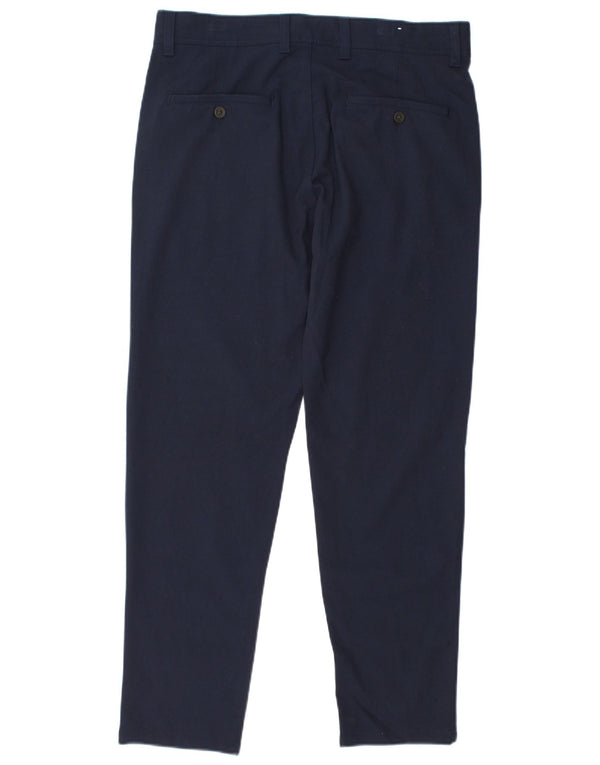 Zara Pantalon Chino Slim Homme EU 40 Medium W31 L29 Bleu Marine Polyester