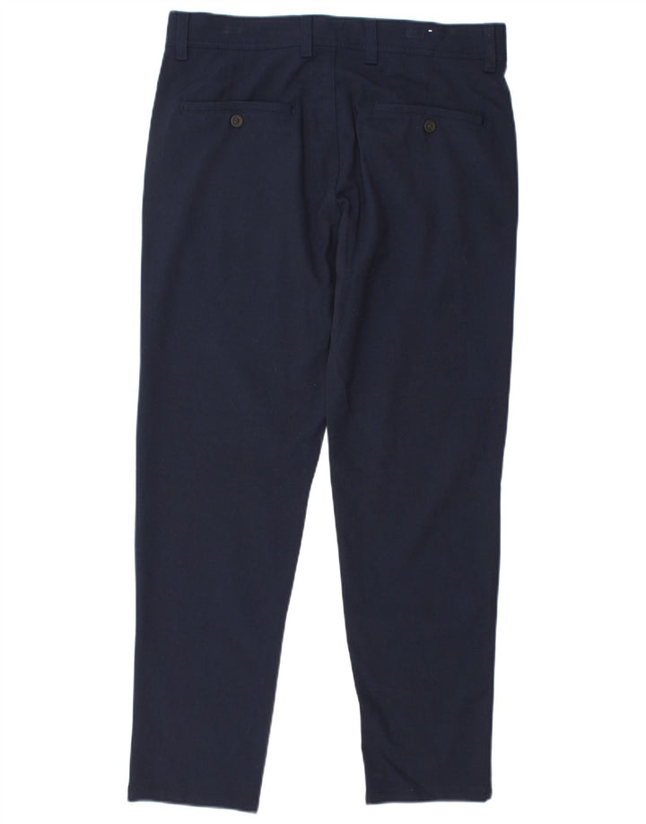 Zara Pantalon Chino Slim Homme EU 40 Medium W31 L29 Bleu Marine Polyester